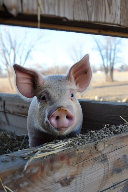 牲畜养殖摄影图 猪养殖的视觉记录与下载指南